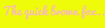 Image with Font Color FABBBB and Background Color EEFA05